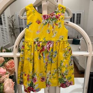 Ralph Lauren floral yellow dress size 24m